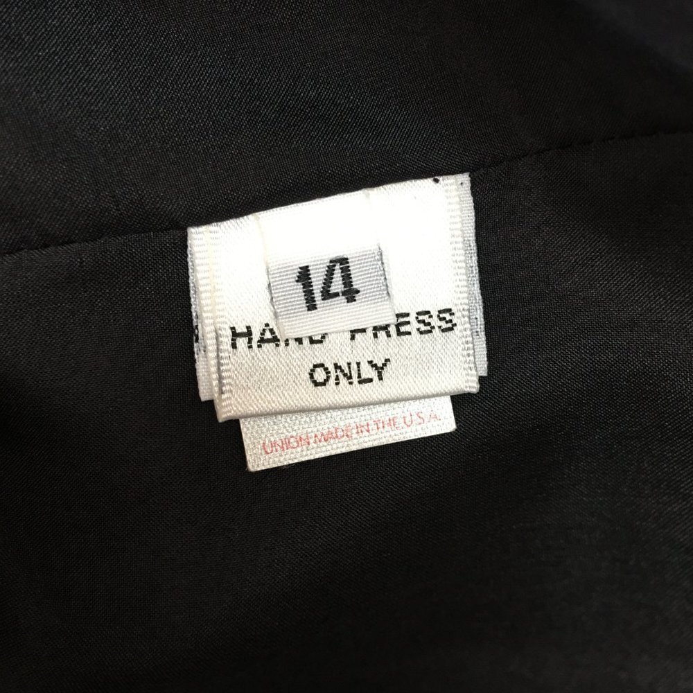 Bill Blass Women's Black Evening Skirt Size 14 Cocktail - Picture 16 of 16